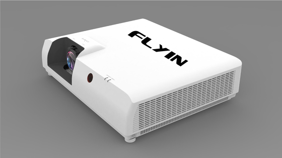 Flyin E7 4K Laser Short Throw Projector 3840x2160 3LCD 7500 ANSI Ψηφιακό Ζουμ για εξωτερική εκπαίδευση επιχειρήσεων