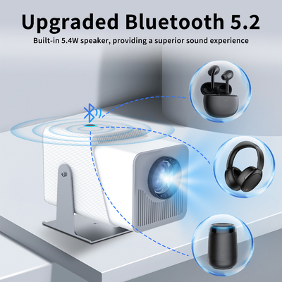 FY360 4K HD Smart LCD Projector High Brightness Home Theater Laser με Android 11.0 BT5.2 Ενσωματωμένο στερεοφωνικό ήχο και US Plug