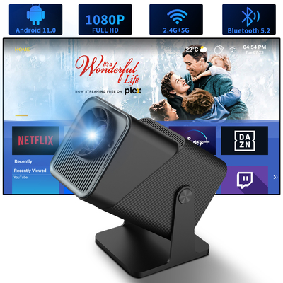 FY360 4K HD Smart LCD Projector High Brightness Home Theater Laser με Android 11.0 BT5.2 Ενσωματωμένο στερεοφωνικό ήχο και US Plug