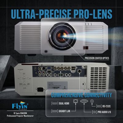3LCD 10000 Lumens Εξωτερικός προβολέας χαρτογράφησης 3D EL-705U WUXGA 1920x1200 Μεγάλη προβολή χώρου