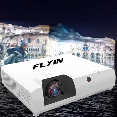 Flyin E7 4K Laser Short Throw Projector 3840x2160 3LCD 7500 ANSI Ψηφιακό Ζουμ για εξωτερική εκπαίδευση επιχειρήσεων