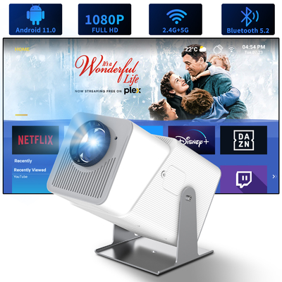 FY360 4K HD Smart LCD Projector High Brightness Home Theater Laser με Android 11.0 BT5.2 Ενσωματωμένο στερεοφωνικό ήχο και US Plug