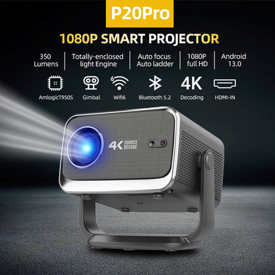 FLYIN P20 Pro 4K 350Lms 1080P Full HD Προβολέας Αυτοπροσανατολισμός Λογισμικό LCD Λάμπα Android 13 Airplay Φορητό Χωριτικό Θέατρο Χρήση