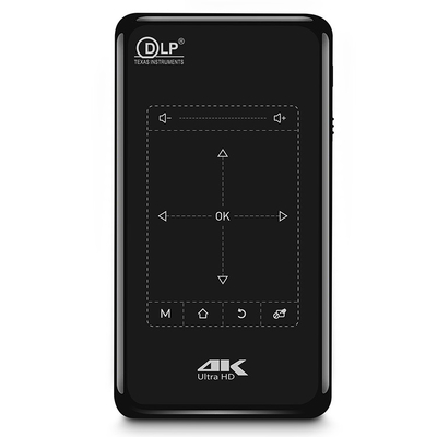 FLYIN P-09II Επαγγελματικός μικροπροβολέας 4K DLP LED Lamp Projector Remote Control Stereo WiFi-Smart Home Portable Projector