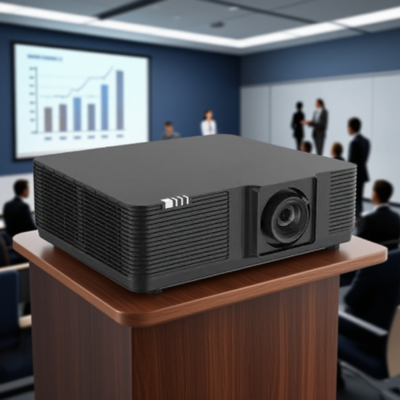 Flyin 5500 λουμέν ΔΛΠ Laser Projector WUXGA υψηλής ανάλυσης 4K ενεργό 3D παρουσίαση 0.8 DMD Chip για ακριβή απεικόνιση χειροκίνητη μετατόπιση εστίασης φακού για μια ευέλικτη εμπειρία προβολής