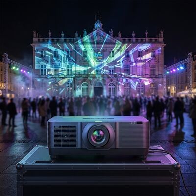 Λέιζερ 3LCD 20000 lms 1920*1200 εξωτερικός μεγάλος προβολέας χώρου 3D χαρτογράφησης συμβατό
